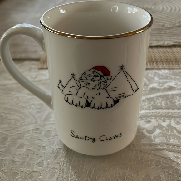 Vtg Merry Masterpieces Fine Porcelain HOLIDAY  Mug “Sandy Claws” in EUC - Picture 2 of 4